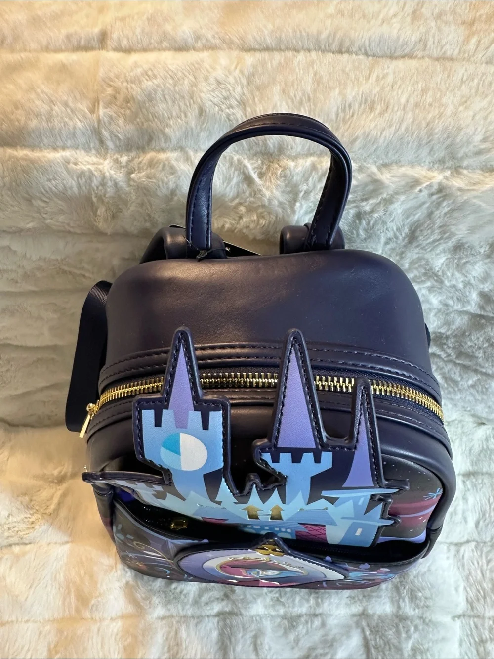 NWT Disney Cinderella Castle Loungefly Mini Backpack - Picture 2 of 5